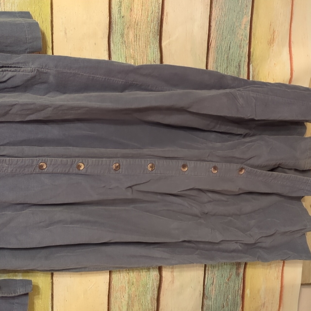 LL Bean Size 8 Women's Tall Button up Dress - Picture 2 of 4